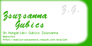 zsuzsanna gubics business card